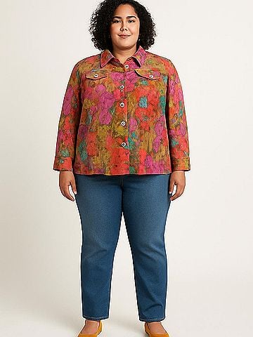 Ruby Rd. 3/4 Sleeve Blouse (view 2)