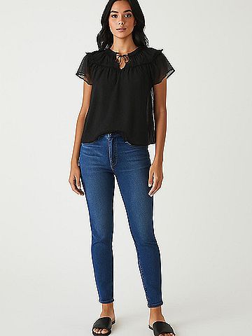 Ann Taylor LOFT Short Sleeve Blouse (view 2)