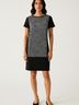 Armani Exchange 100% Polyester Houndstooth Gray Black Casual Dress Size XXS - photo 2