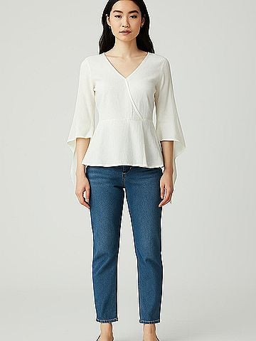 H By Halston 3/4 Sleeve Blouse (view 2)