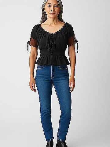 Belle Poque Short Sleeve Blouse (view 2)