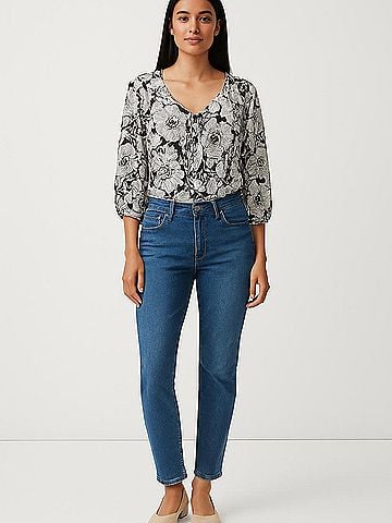 Juicy Couture 3/4 Sleeve Silk Top (view 2)