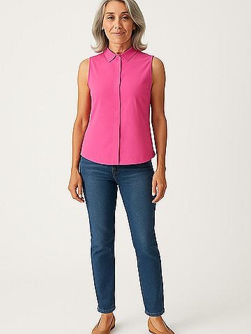 Equipment Sleeveless Silk Top (view 2)