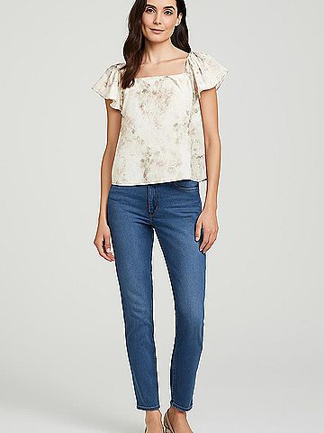 Solitaire Short Sleeve Blouse (view 2)
