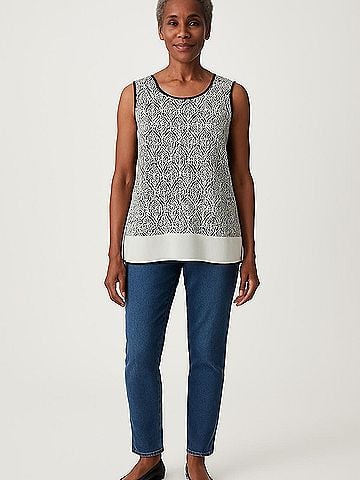 Classiques Entier Sleeveless Silk Top (view 2)