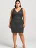 Fashion Nova Tweed Gray Cocktail Dress Size L - photo 2