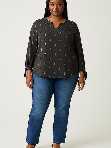 Papermoon 3/4 Sleeve Blouse (view 2)