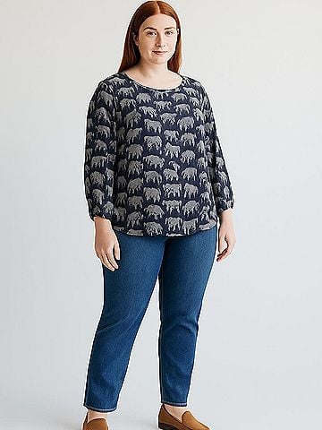 Mix by 41 Hawthorn 3/4 Sleeve Blouse (view 2)