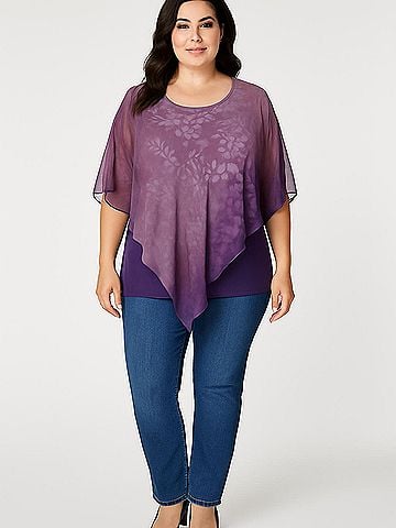 Lotusmile Short Sleeve Blouse (view 2)