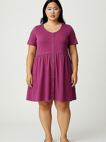 Woman Within Casual Dress (view 2)