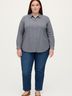Woman Within 100% Cotton Gray 3/4 Sleeve Blouse Size 18 - 20 - photo 2