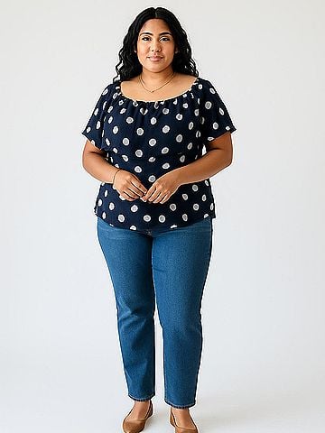 Anne Klein Short Sleeve Blouse (view 2)