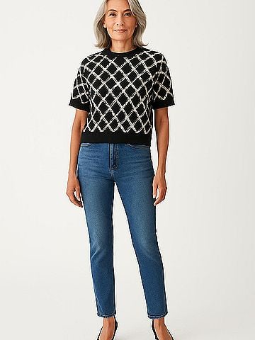 Elizabeth and James Short Sleeve Top (view 2)