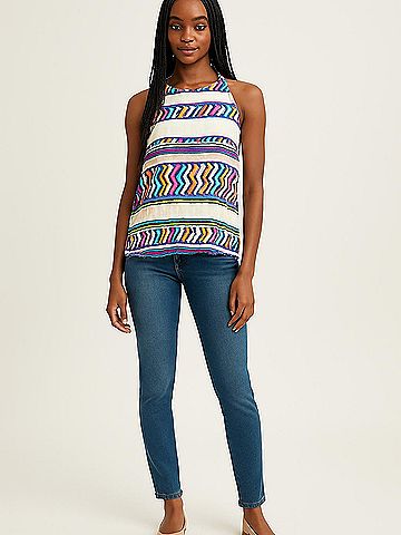 Alice & Trixie Sleeveless Silk Top (view 2)