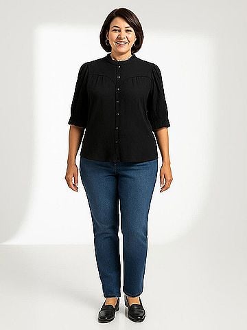 Wit & Wisdom 3/4 Sleeve Button-Down Shirt (view 2)