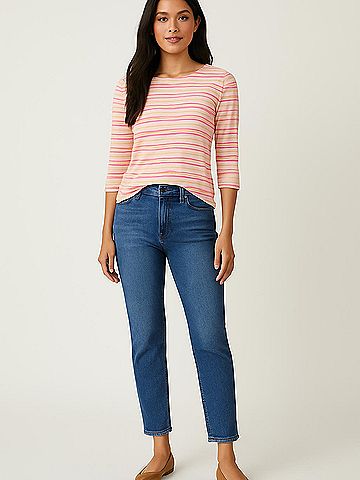 T by Talbots 3/4 Sleeve Top (view 2)