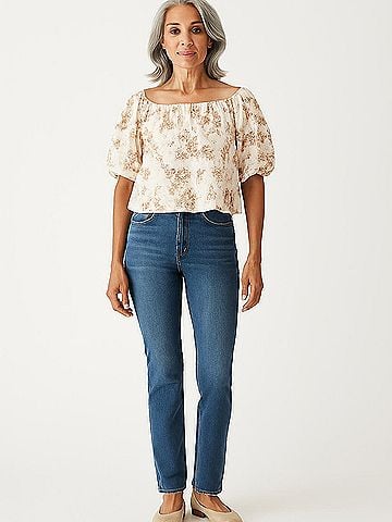 Abercrombie & Fitch Short Sleeve Blouse (view 2)