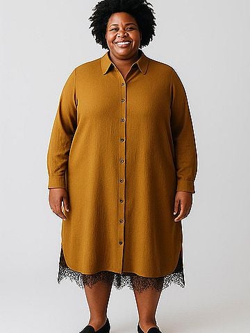LOGO by Lori Goldstein Casual Dress (view 2)