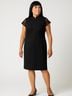 Lafayette 148 New York Black Cocktail Dress Size 14 - photo 2