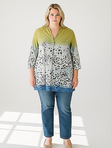 For Cynthia 3/4 Sleeve Blouse (view 2)