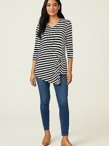 Joseph Ribkoff 3/4 Sleeve Top (view 2)