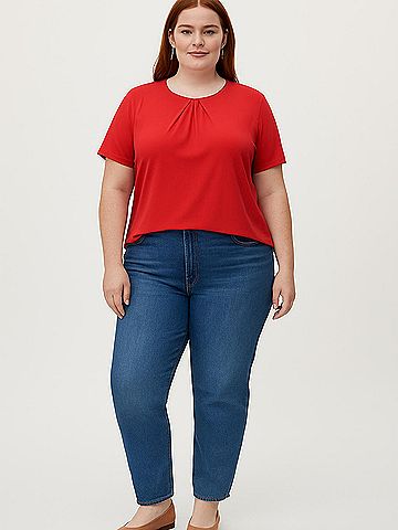 Liz Claiborne Career Short Sleeve Blouse (view 2)