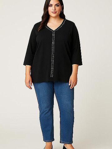 Roz & Ali 3/4 Sleeve Top (view 2)