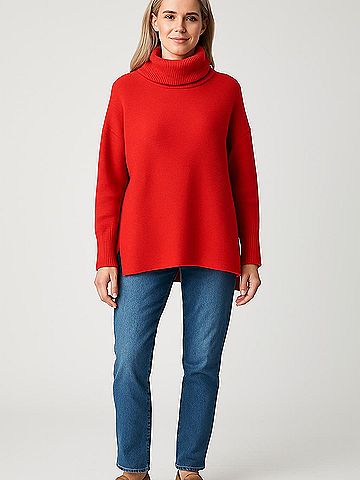 Lillusory 3/4 Sleeve Turtleneck (view 2)