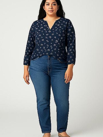 Market and Spruce 3/4 Sleeve Blouse (view 2)
