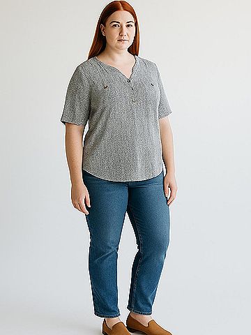 Croft & Barrow Short Sleeve Blouse (view 2)