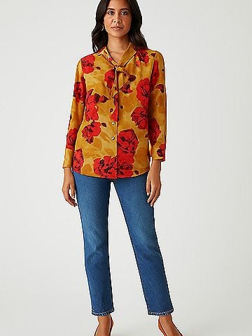 Anne Klein 3/4 Sleeve Blouse (view 2)