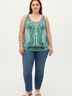 One World Teal Sleeveless Blouse Size XL - photo 2