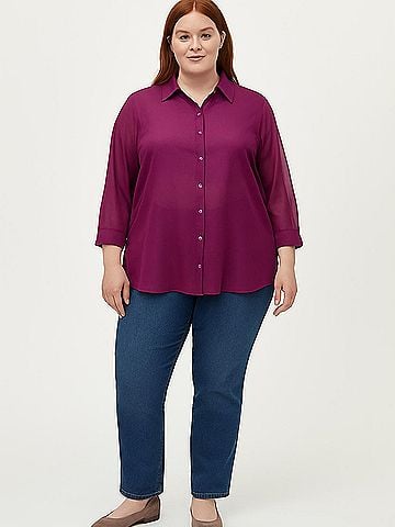 Simply Emma 3/4 Sleeve Blouse (view 2)