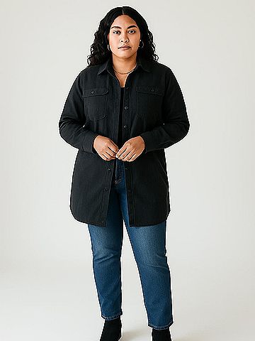 L.L.Bean Signature 3/4 Sleeve Button-Down Shirt (view 2)