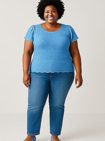 Jessica Simpson Short Sleeve Top (view 2)
