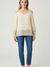 Torrid 100% Polyester Ivory Long Sleeve Blouse Size Med Plus (00) - photo 2