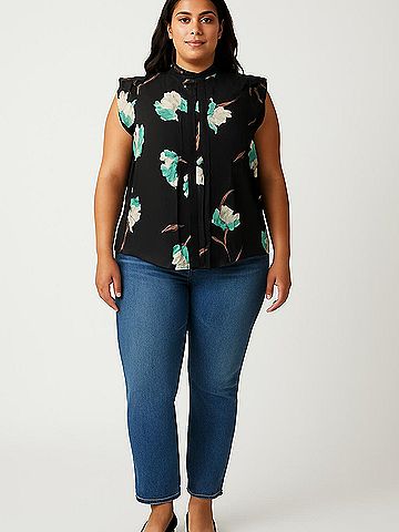 Ann Taylor Factory Sleeveless Blouse (view 2)