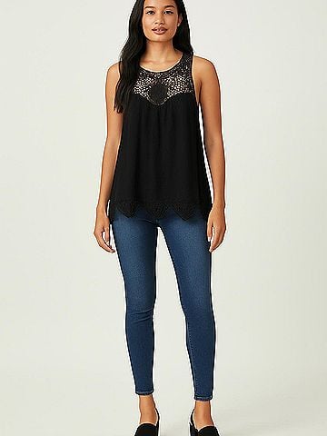 Central Park West Sleeveless Silk Top (view 2)
