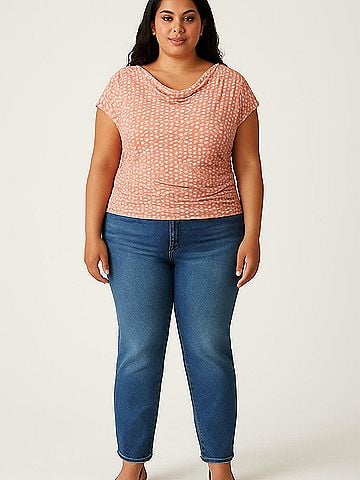 New York & Company Short Sleeve Blouse (view 2)