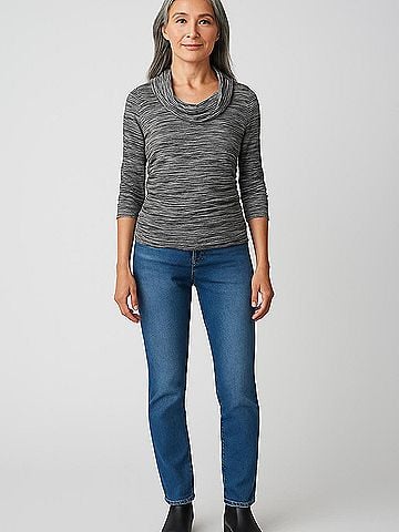 AB Studio 3/4 Sleeve Top (view 2)