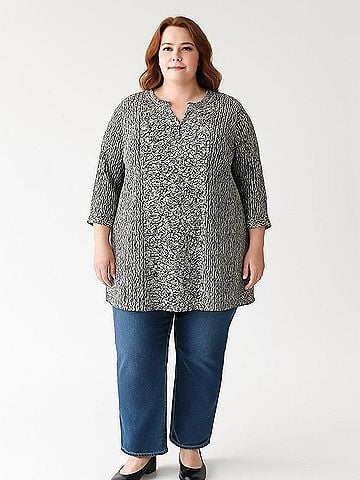 Soft Surroundings 3/4 Sleeve Blouse (view 2)