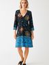 Hale Bob Paisley Blue Casual Dress Size S - photo 2