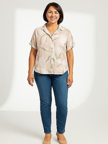 Cloth & Stone Short Sleeve Blouse (view 2)