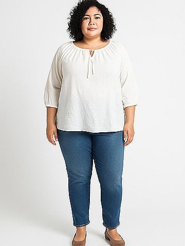 Cj Banks 3/4 Sleeve Blouse (view 2)