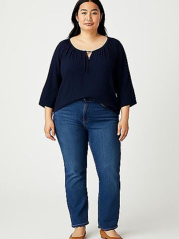 Cj Banks 3/4 Sleeve Blouse (view 2)