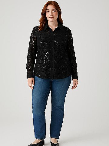 Anne Klein Long Sleeve Blouse (view 2)