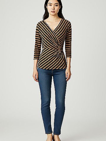 Jones New York Signature 3/4 Sleeve Top (view 2)