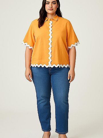 billy j Short Sleeve Blouse (view 2)