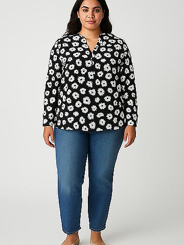 Anne Klein 3/4 Sleeve Blouse (view 2)