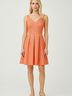 Eva Franco Chevron-herringbone Orange Cocktail Dress Size 4 - photo 2